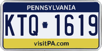 PA license plate KTQ1619
