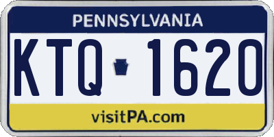 PA license plate KTQ1620