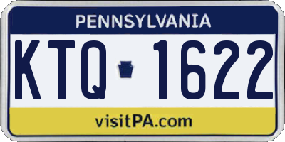 PA license plate KTQ1622