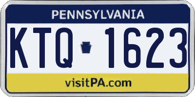 PA license plate KTQ1623