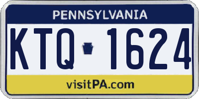 PA license plate KTQ1624