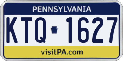 PA license plate KTQ1627