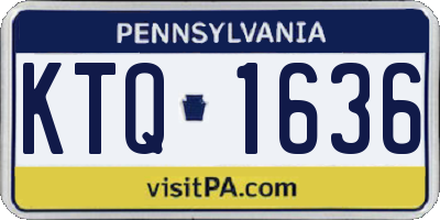 PA license plate KTQ1636