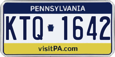 PA license plate KTQ1642