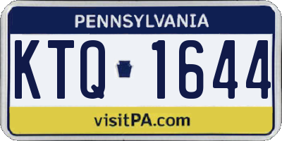 PA license plate KTQ1644