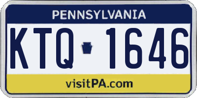 PA license plate KTQ1646