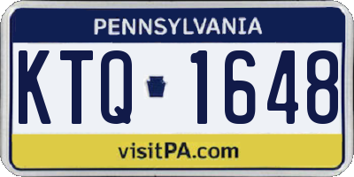 PA license plate KTQ1648
