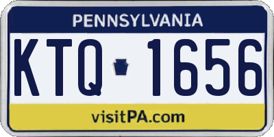PA license plate KTQ1656