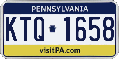 PA license plate KTQ1658