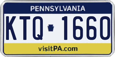 PA license plate KTQ1660
