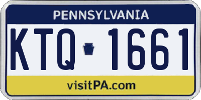PA license plate KTQ1661
