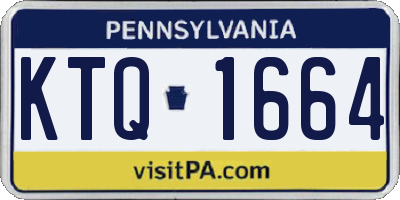 PA license plate KTQ1664