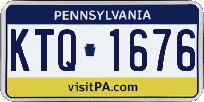 PA license plate KTQ1676