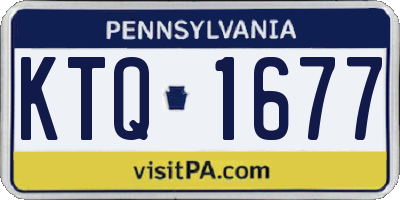 PA license plate KTQ1677