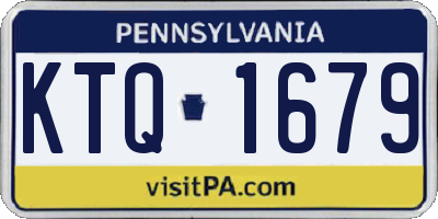 PA license plate KTQ1679