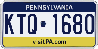 PA license plate KTQ1680