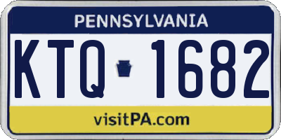 PA license plate KTQ1682