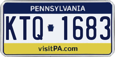 PA license plate KTQ1683