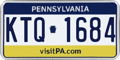 PA license plate KTQ1684