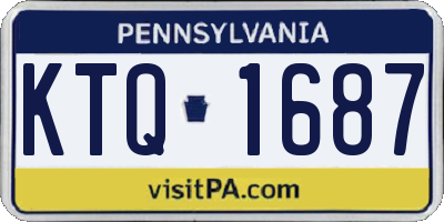 PA license plate KTQ1687