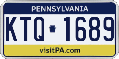PA license plate KTQ1689