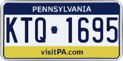 PA license plate KTQ1695