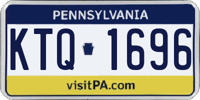 PA license plate KTQ1696