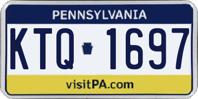 PA license plate KTQ1697