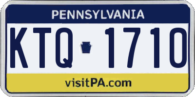 PA license plate KTQ1710