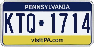 PA license plate KTQ1714