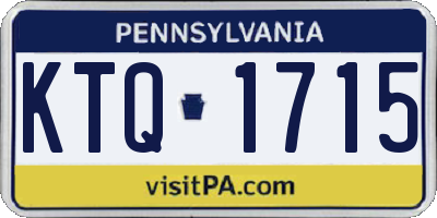 PA license plate KTQ1715