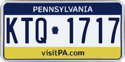 PA license plate KTQ1717