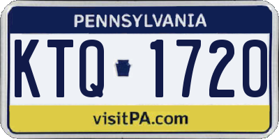 PA license plate KTQ1720