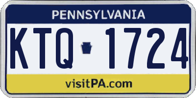 PA license plate KTQ1724