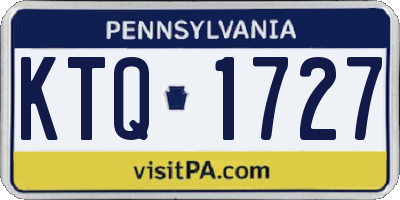 PA license plate KTQ1727