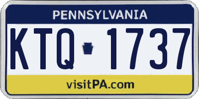 PA license plate KTQ1737
