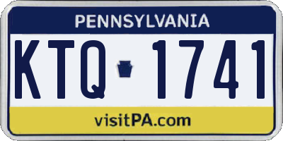 PA license plate KTQ1741