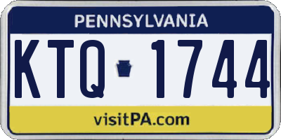 PA license plate KTQ1744