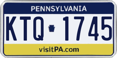 PA license plate KTQ1745