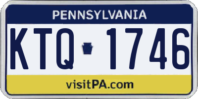 PA license plate KTQ1746