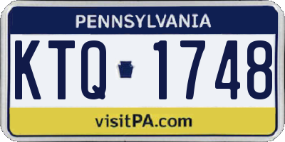 PA license plate KTQ1748