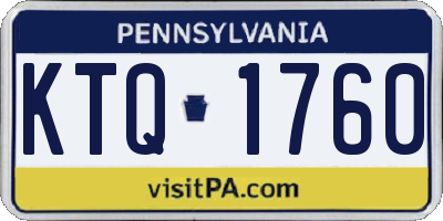 PA license plate KTQ1760