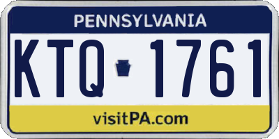 PA license plate KTQ1761