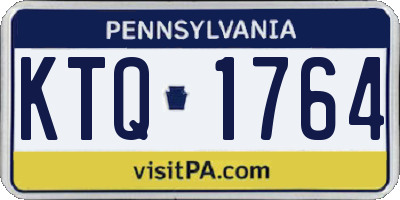 PA license plate KTQ1764