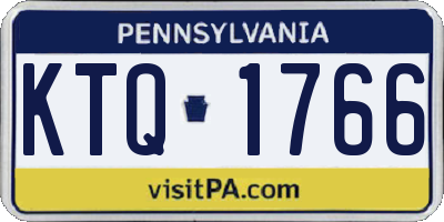 PA license plate KTQ1766