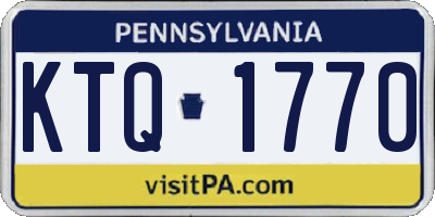 PA license plate KTQ1770