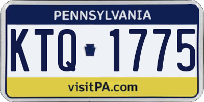 PA license plate KTQ1775