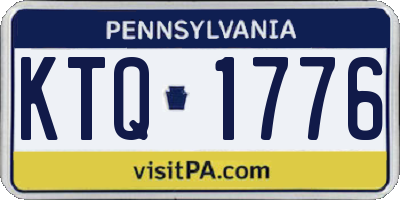 PA license plate KTQ1776