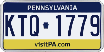 PA license plate KTQ1779
