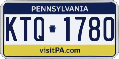 PA license plate KTQ1780